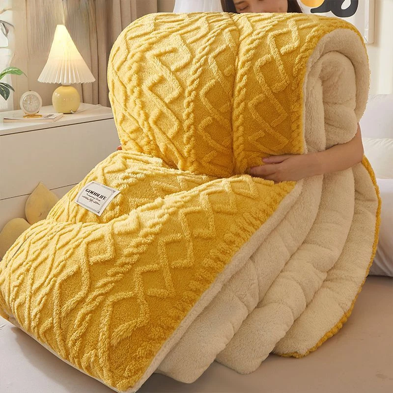 Warm Down Quilt Blanket Artificial Cashmere Warm Winter Blanket Soft and Comfortable Wool Thick Quilt Bed Plush Quilt
Warm Down Quilt Blanket Artificial Cashmere Warm Winter Blanket Soft and Comfortable Wool Thick Quilt Bed Plush Quilt