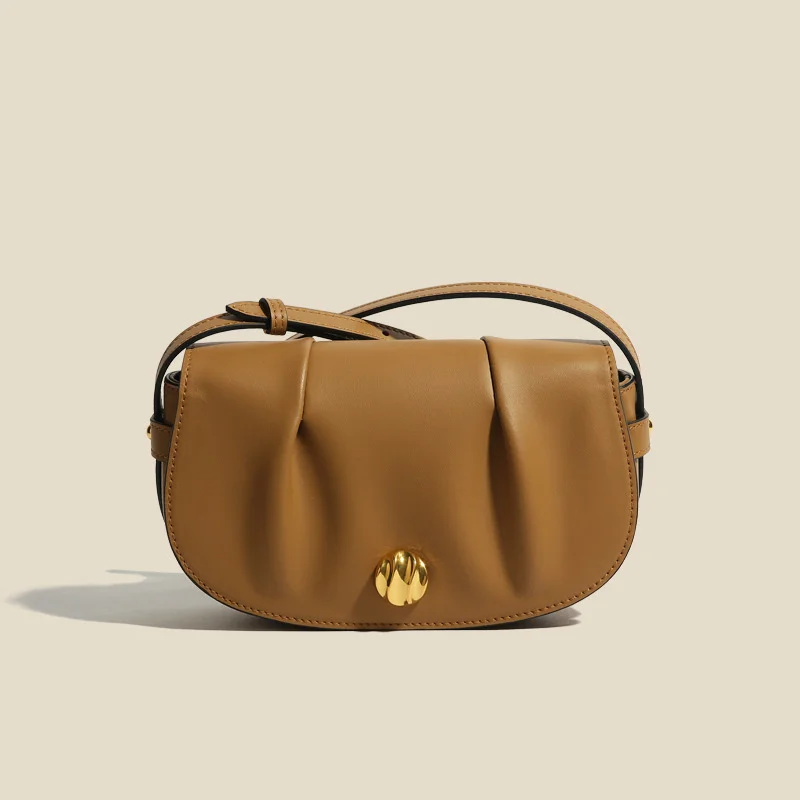 Женская кожаная сумка-Кроссбоди, плиссированная маленькая сумка через плечо из натуральной кожи, Осень-зима 2023
Женская кожаная сумка-Кроссбоди, плиссированная маленькая сумка через плечо из натуральной кожи, Осень-зима 2023