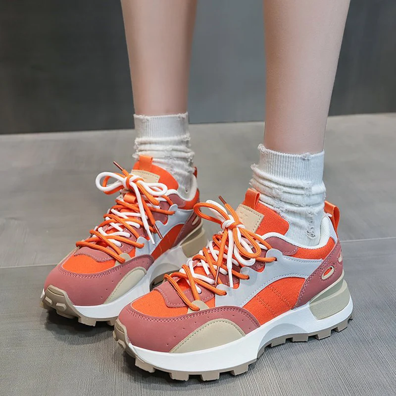Sneakers woens Mesh Breathable Knitted Lace-Up Platform Sports Shoes Woman Non-Slip Walking Shoes Gym Casual Travel Shoes
Sneakers woens Mesh Breathable Knitted Lace-Up Platform Sports Shoes Woman Non-Slip Walking Shoes Gym Casual Travel Shoes