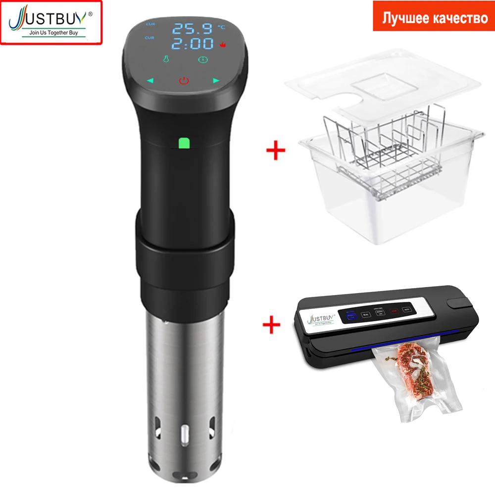 36 Month Warranty 7th Generation IPX7 Waterproof 1800W LCD Touch Sous Vide Cooking Immersion Circulator Slow Cooker Machine
36 Month Warranty 7th Generation IPX7 Waterproof 1800W LCD Touch Sous Vide Cooking Immersion Circulator Slow Cooker Machine