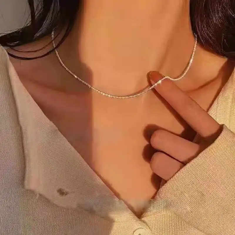 European and American Sparkling Gypsophila Necklace Female Simple Wild Net Red Collarbone Chain Tide Necklace Bracelet
European and American Sparkling Gypsophila Necklace Female Simple Wild Net Red Collarbone Chain Tide Necklace Bracelet
