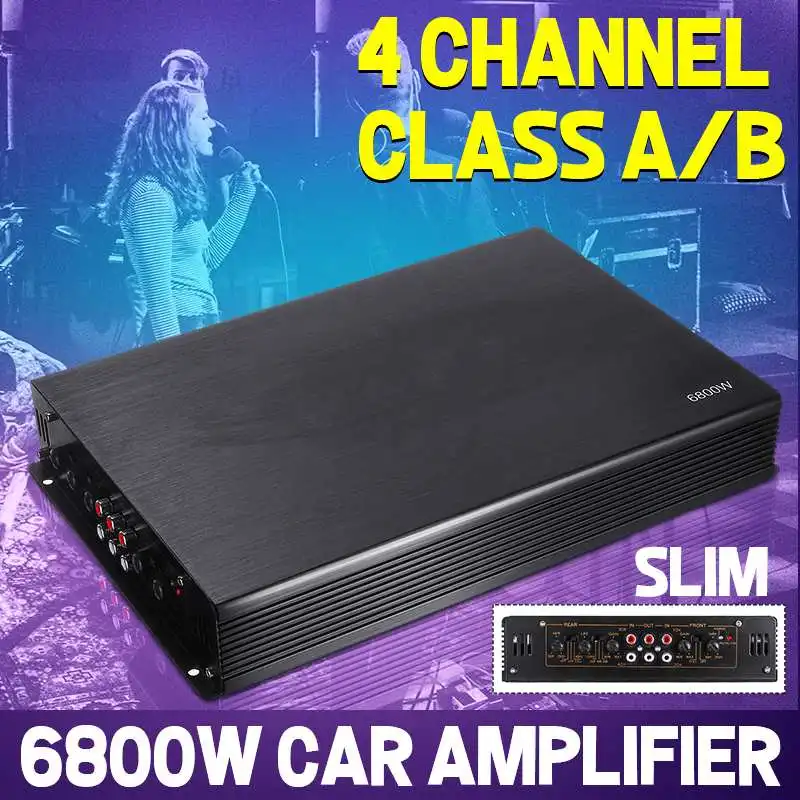 6800W 4 Channel Car Amplifiers Subwoofer Speaker Audio Amplifier Vehicle Subwoofer Bass Amplifier Enclosure Auto Sound Car Audio
6800W 4 Channel Car Amplifiers Subwoofer Speaker Audio Amplifier Vehicle Subwoofer Bass Amplifier Enclosure Auto Sound Car Audio