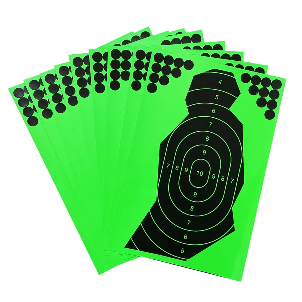 10Pcs/Pack Shootings Target 12x18 Inch Splatter Reactive Paper Targets Stickers Targets Stickers Green+Black Hunting Gun Accs
10Pcs/Pack Shootings Target 12x18 Inch Splatter Reactive Paper Targets Stickers Targets Stickers Green+Black Hunting Gun Accs