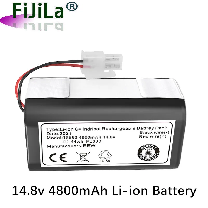 High Capacity Vacuum Cleaner Li-ion 14.8V 4800mAh Battery for ILIFE Ecovacs A4s A4 A6 A9, V7 V7s V7s Pro Robotic Chuwi 
High Capacity Vacuum Cleaner Li-ion 14.8V 4800mAh Battery for ILIFE Ecovacs A4s A4 A6 A9, V7 V7s V7s Pro Robotic Chuwi