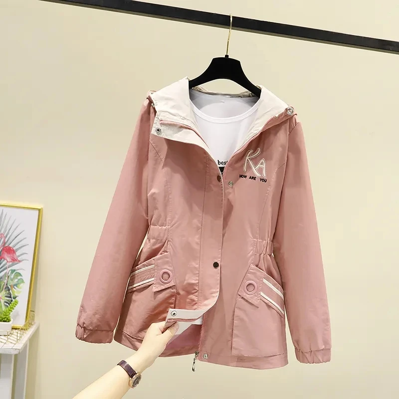 New Korean Women Windbreaker 2022 Spring Autumn Women Loose Trench Coat Long Women Coat Hooded Print Basic Coat Lady Outer Wear
New Korean Women Windbreaker 2022 Spring Autumn Women Loose Trench Coat Long Women Coat Hooded Print Basic Coat Lady Outer Wear