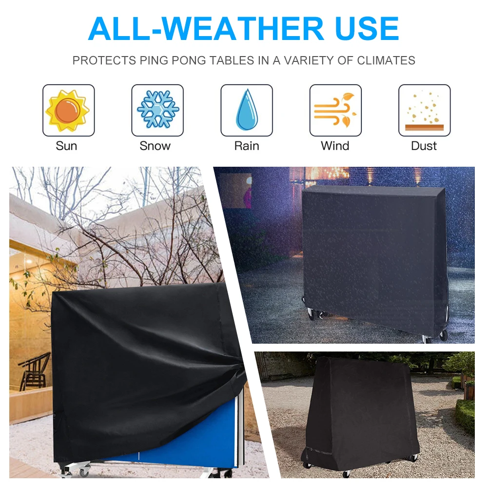 210D Oxford Cloth Folding Ping Pong Table Cover Durable Waterproof Dust Cover Windproof Table Tennis Table Cover Indoor Outdoor
210D Oxford Cloth Folding Ping Pong Table Cover Durable Waterproof Dust Cover Windproof Table Tennis Table Cover Indoor Outdoor