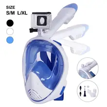 New Folding Full Dry Waterproof Anti-fog Diving Mask Snorkeling Sanbo Adult Children Silicone Snorkeling Mask Diving Goggles