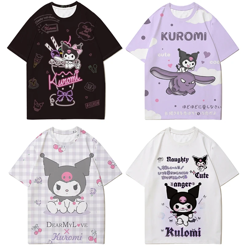 Fashion Sanrios Leisure Kawaii Kuromi Summer Clothes Women's Breathable Children's Short Sleeve T-Shirt Loose Casual Tops Girl
Fashion Sanrios Leisure Kawaii Kuromi Summer Clothes Women's Breathable Children's Short Sleeve T-Shirt Loose Casual Tops Girl