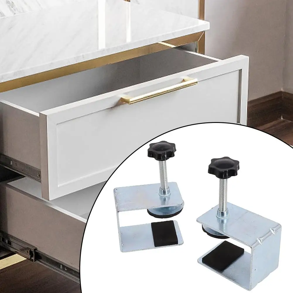 2 Pcs Silver Woodworking Jig Cabinet Tool Furniture Accessories Steel Drawer Front Installation Clamps Drawer Panel Clips Tools
2 Pcs Silver Woodworking Jig Cabinet Tool Furniture Accessories Steel Drawer Front Installation Clamps Drawer Panel Clips Tools
