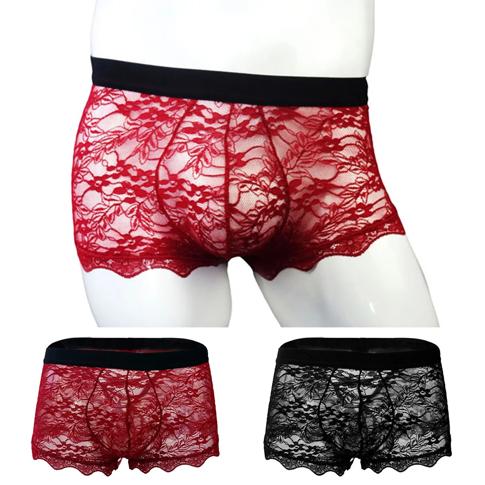 Men Pouch Lace Back Tie Sheer Tulle Netting Mesh Breathable Low Rise Boxer Underwear Briefs Underpants Panties
Men Pouch Lace Back Tie Sheer Tulle Netting Mesh Breathable Low Rise Boxer Underwear Briefs Underpants Panties