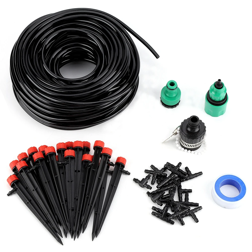 25 Meter Water Irrigation Set Ground Insertion Dropper Watering Auto System Tool Flowers Plants Water Irrigation Set
25 Meter Water Irrigation Set Ground Insertion Dropper Watering Auto System Tool Flowers Plants Water Irrigation Set
