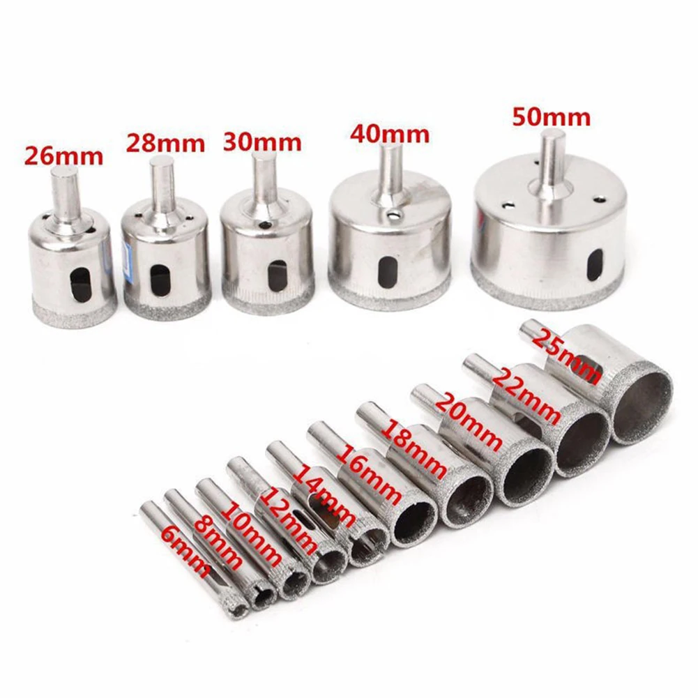 15Pcs 6-30mm Diamond Drill Bit For Tile Glass Ceramic Hole Saw Drilling Bits Diamond Core Bit Power Tools Accessories
15Pcs 6-30mm Diamond Drill Bit For Tile Glass Ceramic Hole Saw Drilling Bits Diamond Core Bit Power Tools Accessories