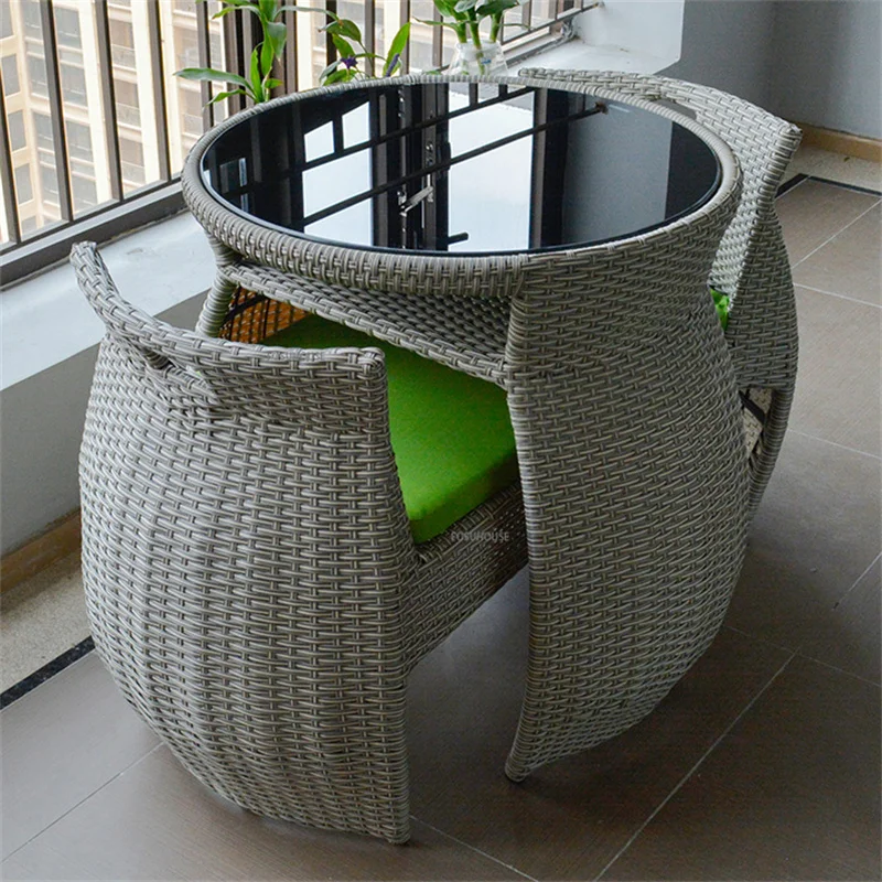 nordic Balcony Small Table and Chair Combination Three-piece Home Garden Outdoor Patio Leisure Rattan Chairs outdoor Furniture Z
nordic Balcony Small Table and Chair Combination Three-piece Home Garden Outdoor Patio Leisure Rattan Chairs outdoor Furniture Z