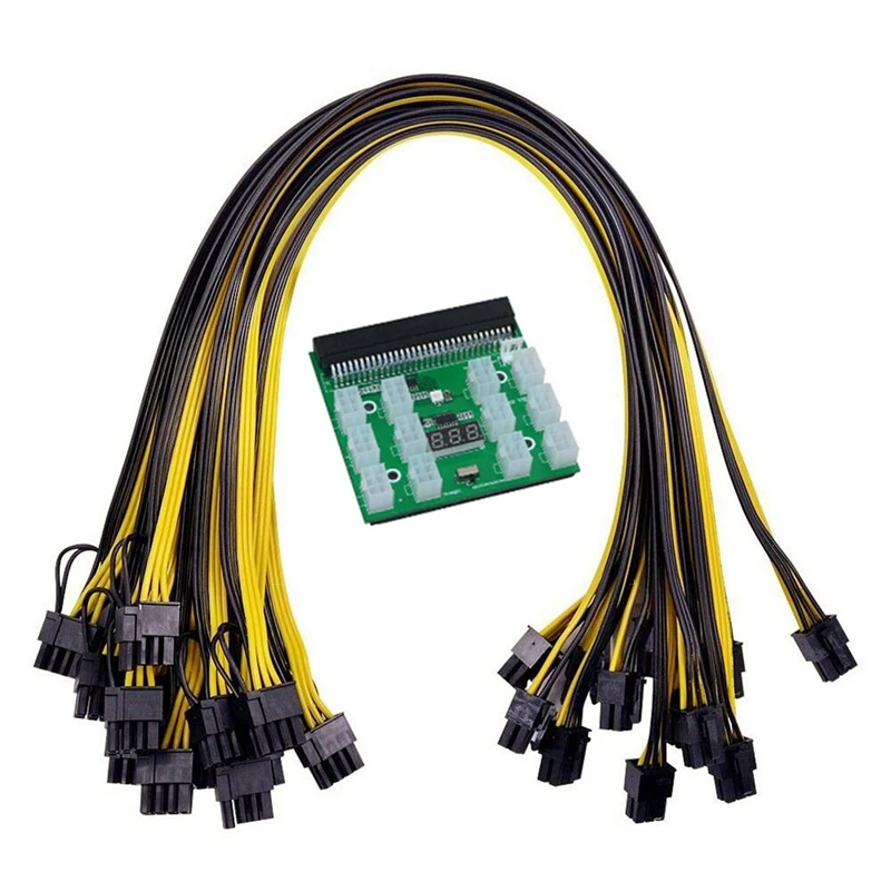 100CM 18AWG GPU PCIE 6Pin Male to 8Pin(6+2) Male Graphics Card Graphics Card Power Cord Server Power Conversion Board 
100CM 18AWG GPU PCIE 6Pin Male to 8Pin(6+2) Male Graphics Card Graphics Card Power Cord Server Power Conversion Board
