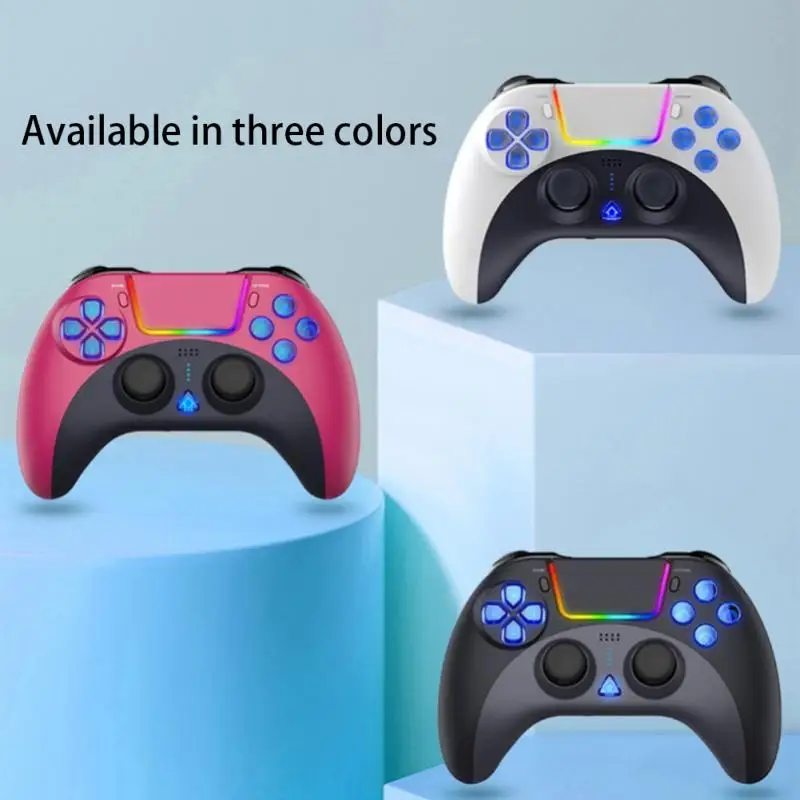 Беспроводной Bluetooth геймпад для PS4, светодиодный ционный джойстик со светодиодсветильник кой, 6-осевой Двойной вибрационный игровой контролл...
Беспроводной Bluetooth геймпад для PS4, светодиодный ционный джойстик со светодиодсветильник кой, 6-осевой Двойной вибрационный игровой контролл...