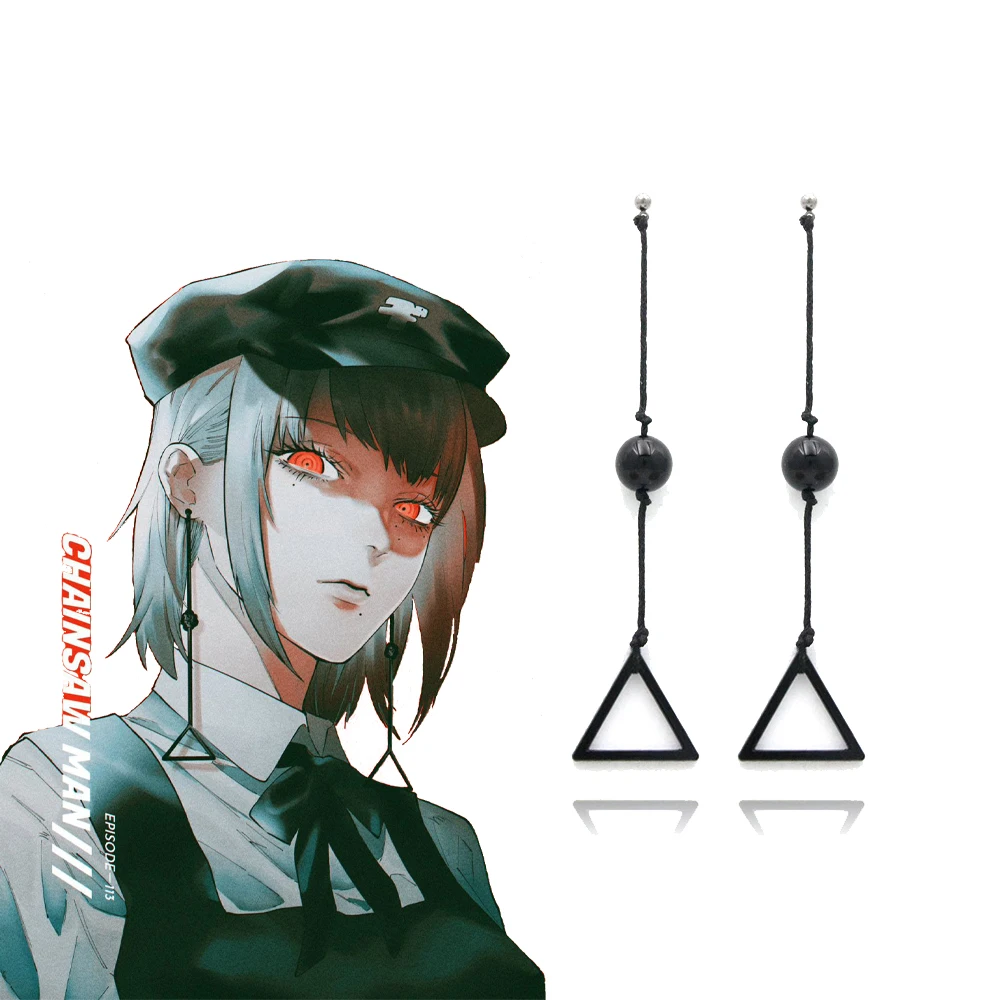 Anime Chainsaw Man Earrings Hunger Devil Denji Triangular Pendant Pull Ring Earring Eardrop for Women Men Cosplay Prop Jewelry
Anime Chainsaw Man Earrings Hunger Devil Denji Triangular Pendant Pull Ring Earring Eardrop for Women Men Cosplay Prop Jewelry