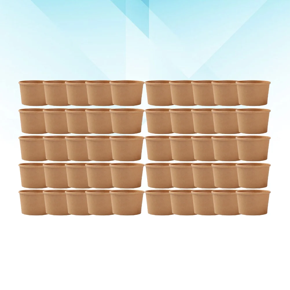 50Pcs Kraft Paper Bowls Kraft Paper Bowl Dessert Bowls Kraft Soup Cup Kraft Paper Deli Containers
50Pcs Kraft Paper Bowls Kraft Paper Bowl Dessert Bowls Kraft Soup Cup Kraft Paper Deli Containers