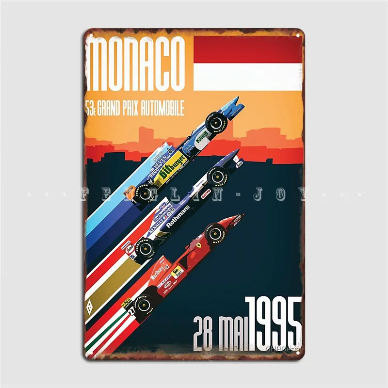 F1 Classics Monaco 1995 Metal Sign Club Pub Garage Customize Poster Tin Sign Poster
F1 Classics Monaco 1995 Metal Sign Club Pub Garage Customize Poster Tin Sign Poster