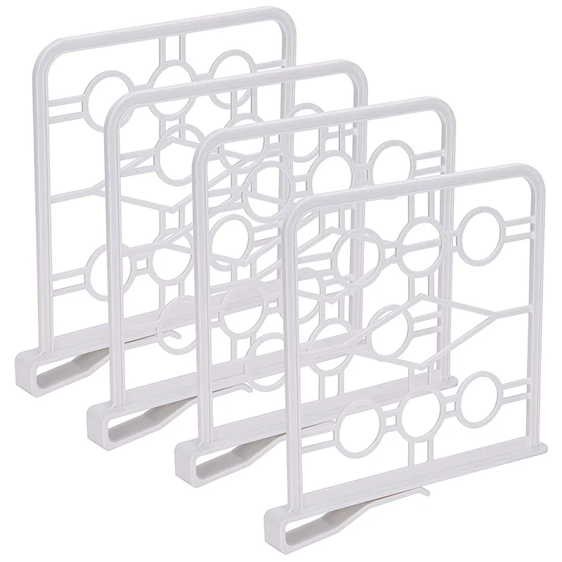 4 Pack Closet Shelf Dividers-Unbreakable Plastic Organiser -Perfect For Closets, Kitchen Cabinets, Pastries, And Shelves
4 Pack Closet Shelf Dividers-Unbreakable Plastic Organiser -Perfect For Closets, Kitchen Cabinets, Pastries, And Shelves
