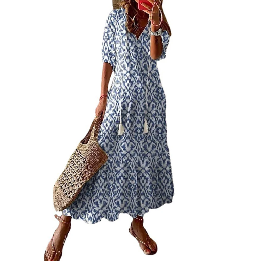 Clothes Women Dress A-Line Beach Bohemian Dresses Elegant Fashion Floral Print Half Sleeve Hanging Beard Lace Up
Clothes Women Dress A-Line Beach Bohemian Dresses Elegant Fashion Floral Print Half Sleeve Hanging Beard Lace Up
