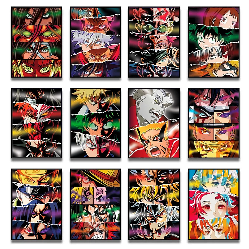 Japan Anime Eyes Canvas Painting My Hero Academia Characters Eyes Posters and Prints Wall Pictures For Living Room Decor Home
Japan Anime Eyes Canvas Painting My Hero Academia Characters Eyes Posters and Prints Wall Pictures For Living Room Decor Home