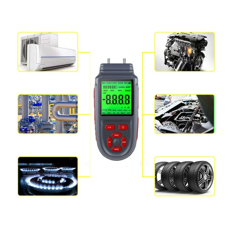 Handheld Manometer Digital Air Pressure Meter & Differential Pressure Gauge HVAC Gas Pressure Tester for Industrial
Handheld Manometer Digital Air Pressure Meter & Differential Pressure Gauge HVAC Gas Pressure Tester for Industrial