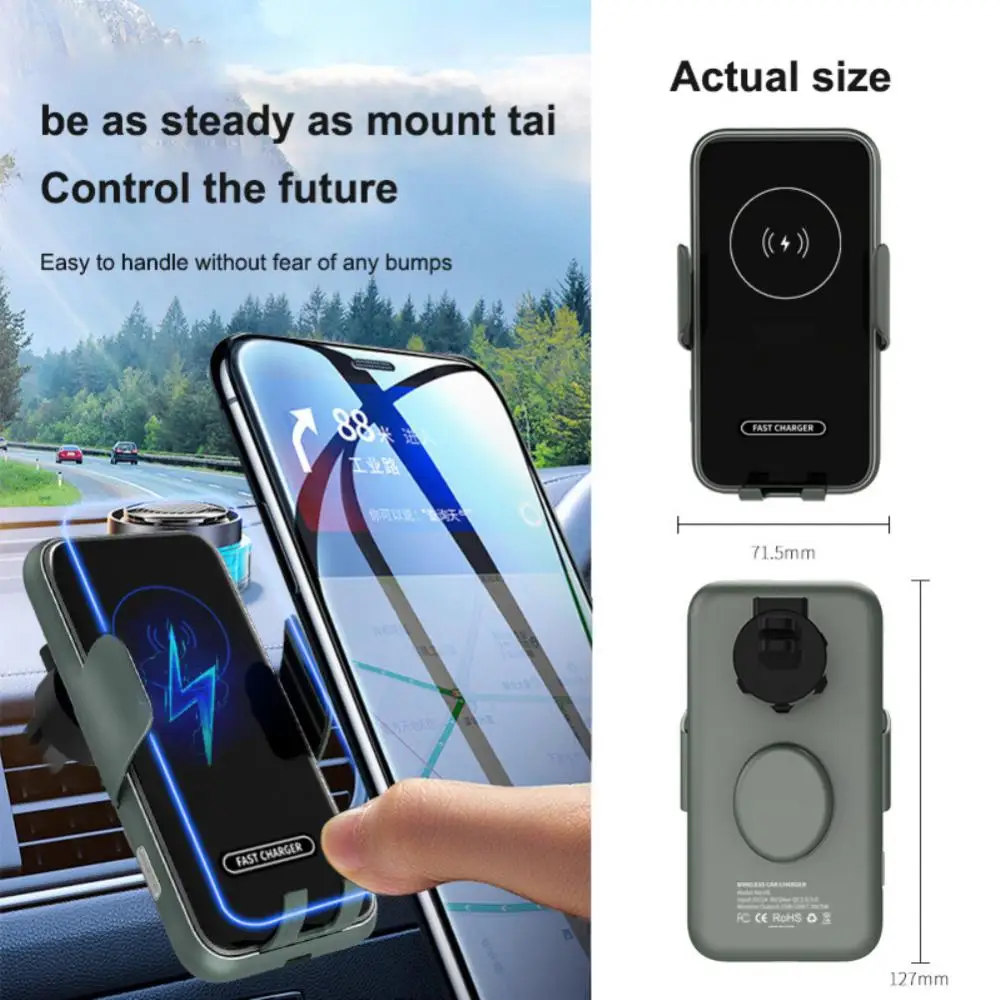 

Автомобильный держатель для беспроводной зарядки 15 Вт Многофункциональное Универсальное Беспроводное зарядное устройство для Apple Huawei сотового телефона автомобильные аксессуары