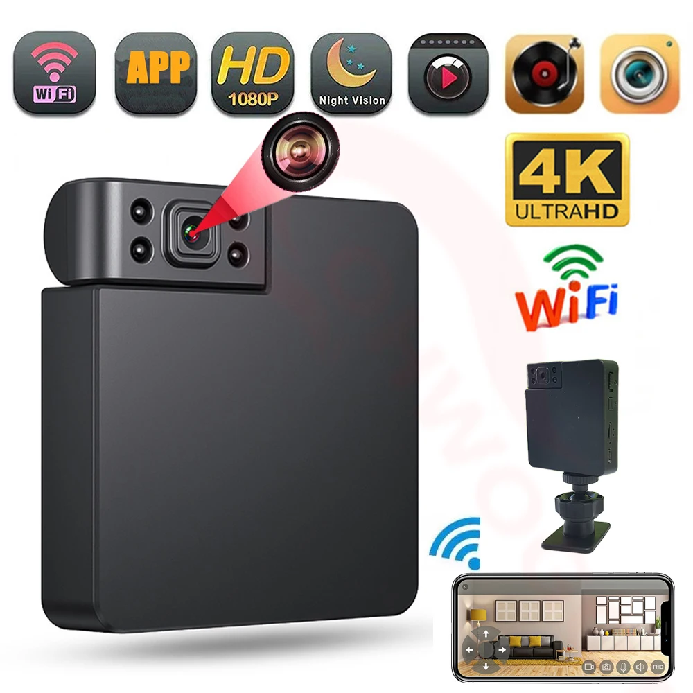1080P HD мини Wi-Fi камера для домашней безопасности с ночным видением, видеоняня, микро-камера для тела, спортивный видеорегистратор, магнитофон
1080P HD мини Wi-Fi камера для домашней безопасности с ночным видением, видеоняня, микро-камера для тела, спортивный видеорегистратор, магнитофон