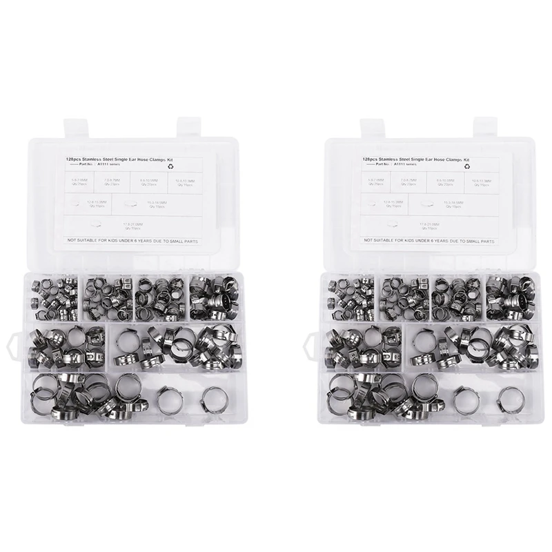 JFBL Hot 304 Stainless Steel Single Ear Non-Steel Hose Clamp Classification Kit, 256 Pieces
JFBL Hot 304 Stainless Steel Single Ear Non-Steel Hose Clamp Classification Kit, 256 Pieces