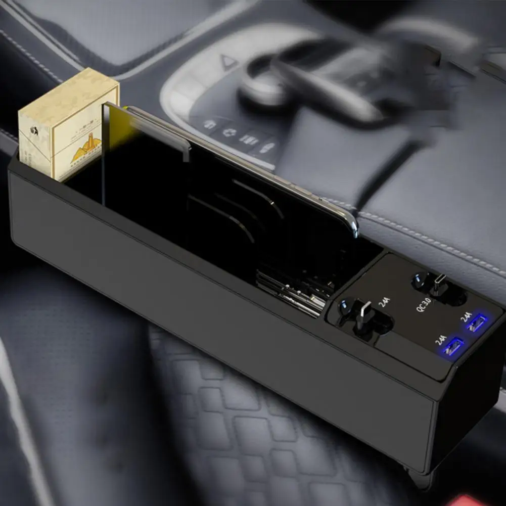 Компактный органайзер для сиденья автомобиля, с зарядным устройством, 3 зарядных кабеля
Компактный органайзер для сиденья автомобиля, с зарядным устройством, 3 зарядных кабеля