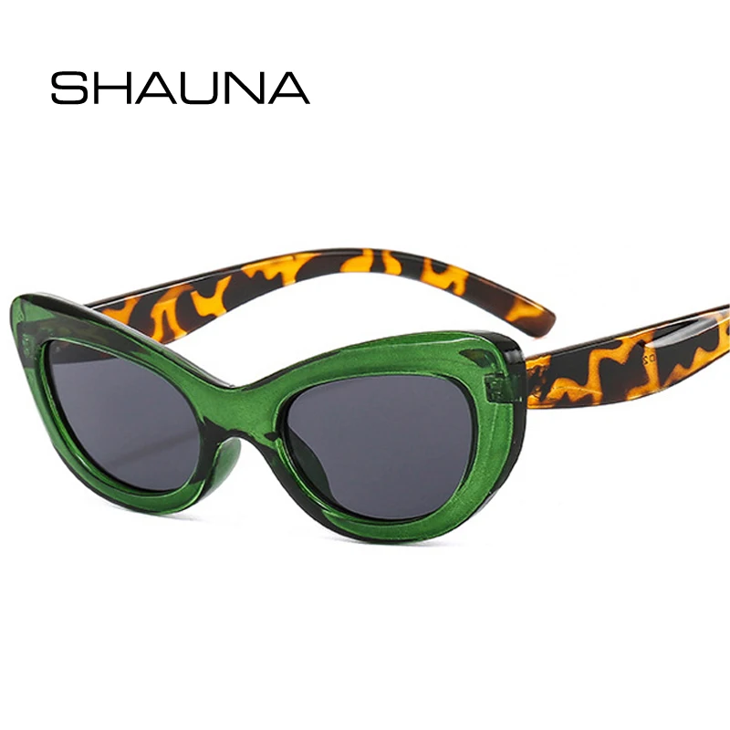 

Мужские и женские очки кошачий глаз SHAUNA, трендовые солнцезащитные очки с цветными градиентными линзами UV400