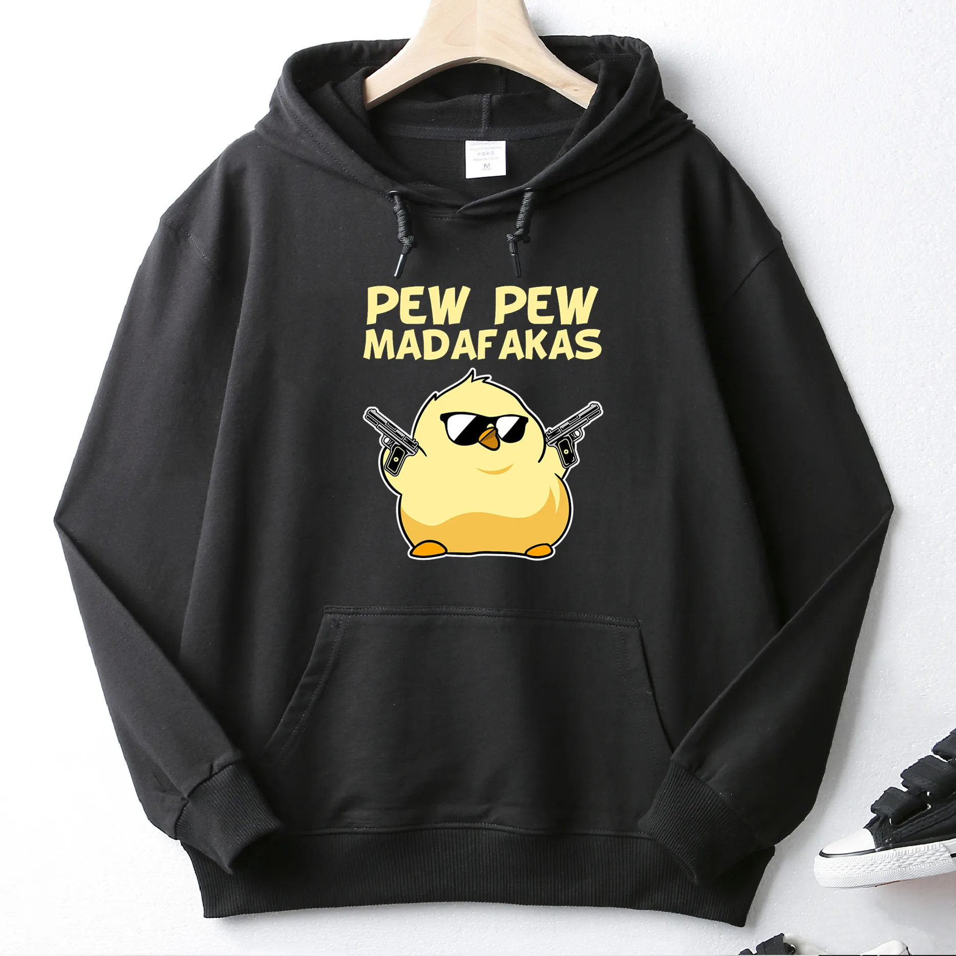 Pew Pew Cartoon Funny Fat Yellow Chicken High Quality Printed Hoodie 100% Cotton Pocket Sweatshirt Unique Unisex Top Asian Size
Pew Pew Cartoon Funny Fat Yellow Chicken High Quality Printed Hoodie 100% Cotton Pocket Sweatshirt Unique Unisex Top Asian Size