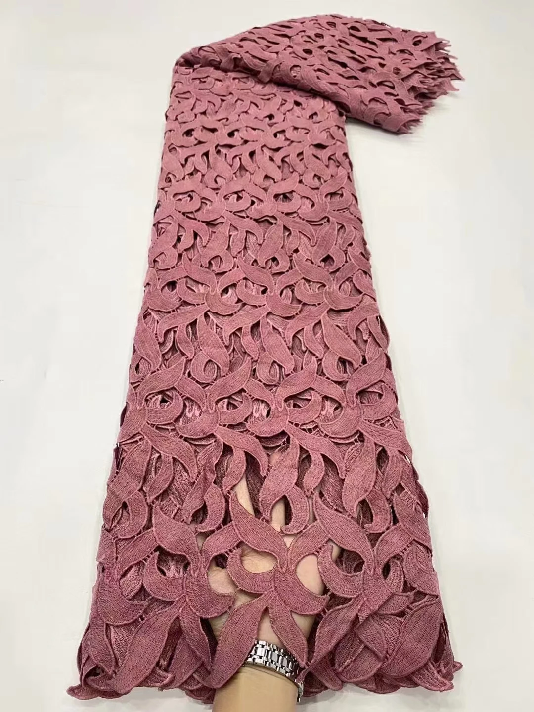 Peach Color Milk Fiber Embroidered African Guipure Lace Fabric for Evening Gown Sewing Fast Shipping WDPG11
Peach Color Milk Fiber Embroidered African Guipure Lace Fabric for Evening Gown Sewing Fast Shipping WDPG11