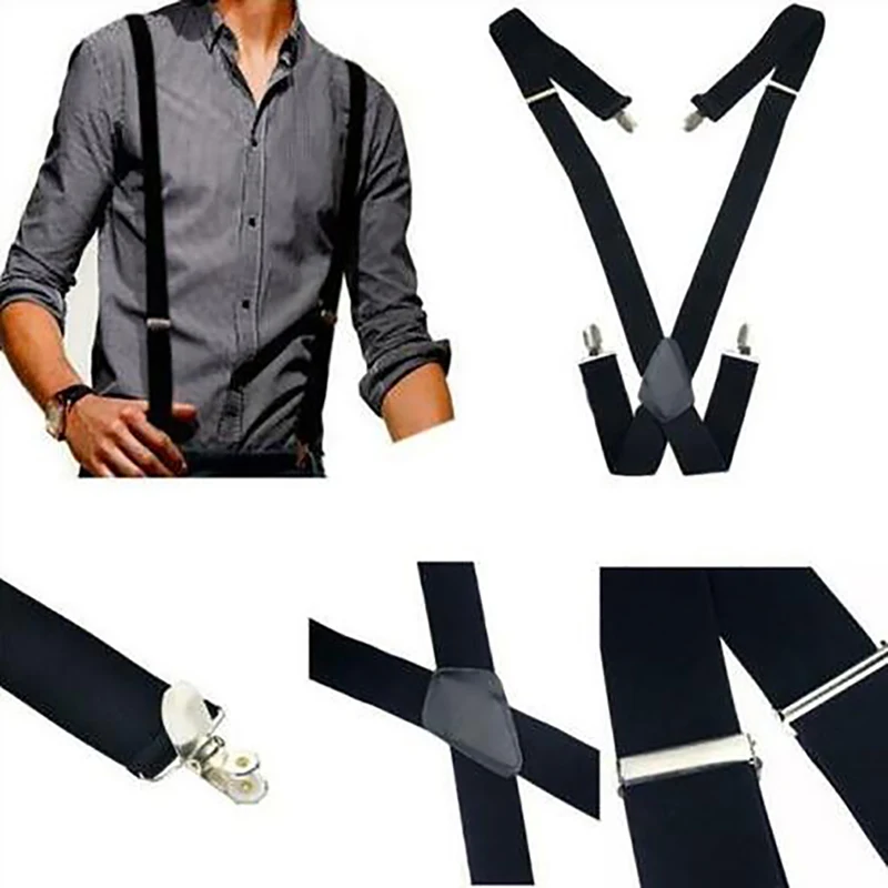 35Mm Wide Men Suspenders High Elastic Adjustable 4 Strong Clips Suspender Heavy Duty X Back Trousers Braces High Quality 
35Mm Wide Men Suspenders High Elastic Adjustable 4 Strong Clips Suspender Heavy Duty X Back Trousers Braces High Quality