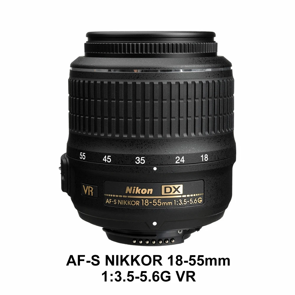 

Original Nikon AF-S DX Nikkor 18-55mm F/3.5-5.6G VR Wide Angle Zoom Lens with Auto Focus for Nikon DSLR Cameras