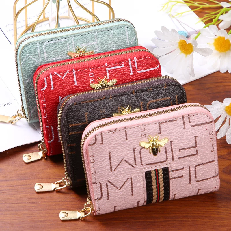 Little Bee Decoration Card Holder Cute 9 Bits Women Rfid Blocking Wallet for Credit Bank Card Holde Zipper Luxury Designer Purse
Little Bee Decoration Card Holder Cute 9 Bits Women Rfid Blocking Wallet for Credit Bank Card Holde Zipper Luxury Designer Purse