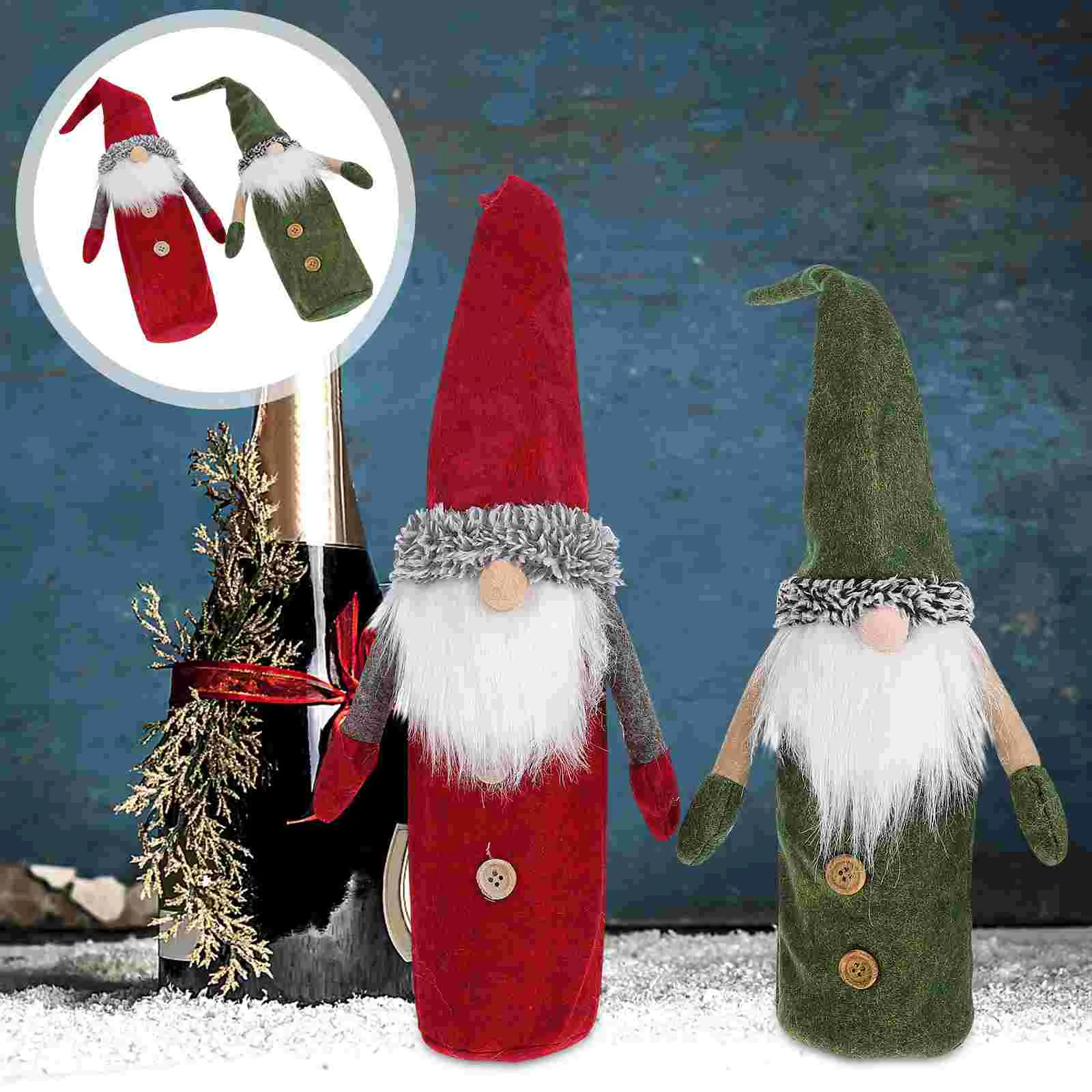 Bottle Christmas Covers Partydecoration Tabledecorations Decorative Hats Dress Faovrs
Bottle Christmas Covers Partydecoration Tabledecorations Decorative Hats Dress Faovrs