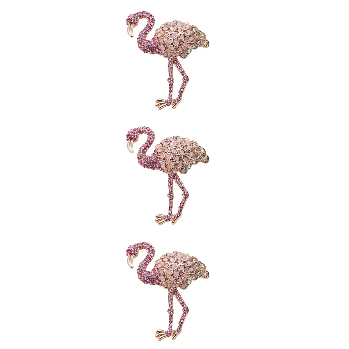 3pcs Crystal Flamingo Brooch Fashion Alloy Flamingo Brooch Women Girls Clothes Clip Accessory (Pink)
3pcs Crystal Flamingo Brooch Fashion Alloy Flamingo Brooch Women Girls Clothes Clip Accessory (Pink)