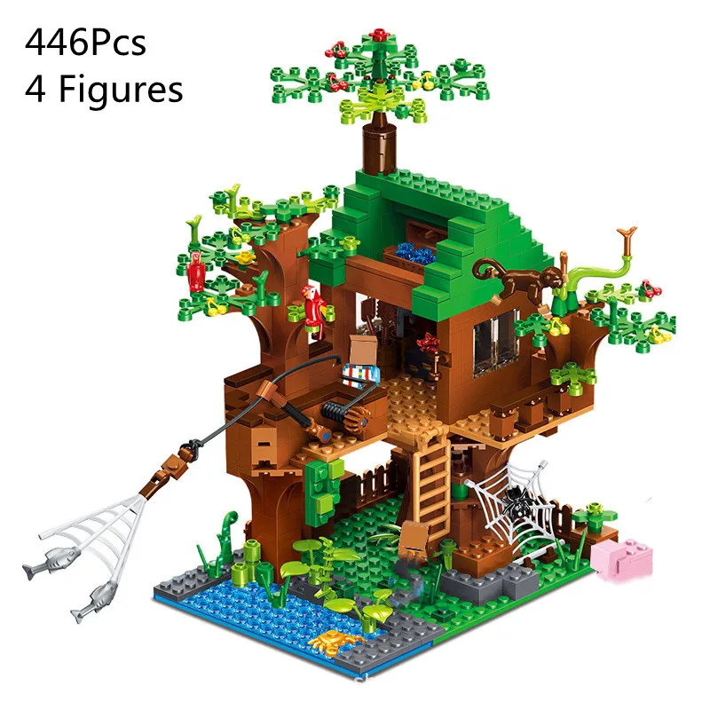The Fish Island Forest House Building Blocks Sets With Steve Action Figures Compatible My World Sets Toys For Children
The Fish Island Forest House Building Blocks Sets With Steve Action Figures Compatible My World Sets Toys For Children