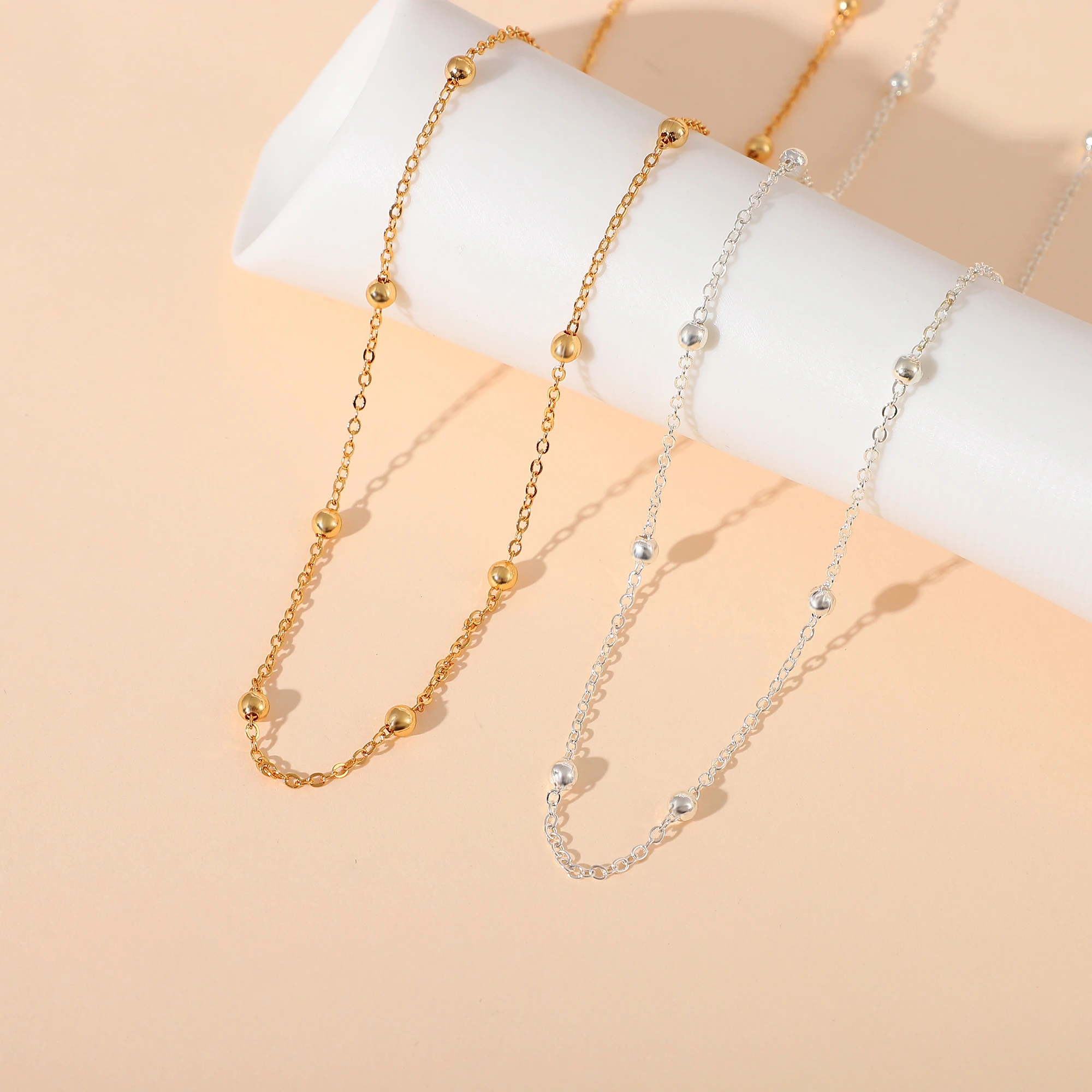 silver plated cross linked beads chain necklace wholesale jewelry accessory for women length 16 18 20 22 24 26 28 30 inch oem
silver plated cross linked beads chain necklace wholesale jewelry accessory for women length 16 18 20 22 24 26 28 30 inch oem