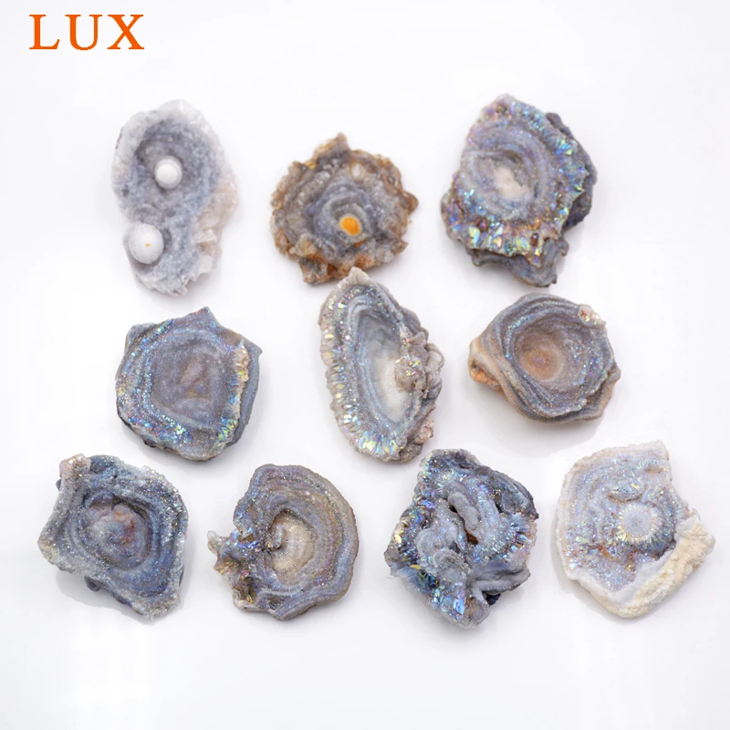 Galaxy Druzy Stone Titanium Chalcedony Druzy Slab 25-30mm Amazing Free Form Sun Agates Drusy X090
Galaxy Druzy Stone Titanium Chalcedony Druzy Slab 25-30mm Amazing Free Form Sun Agates Drusy X090