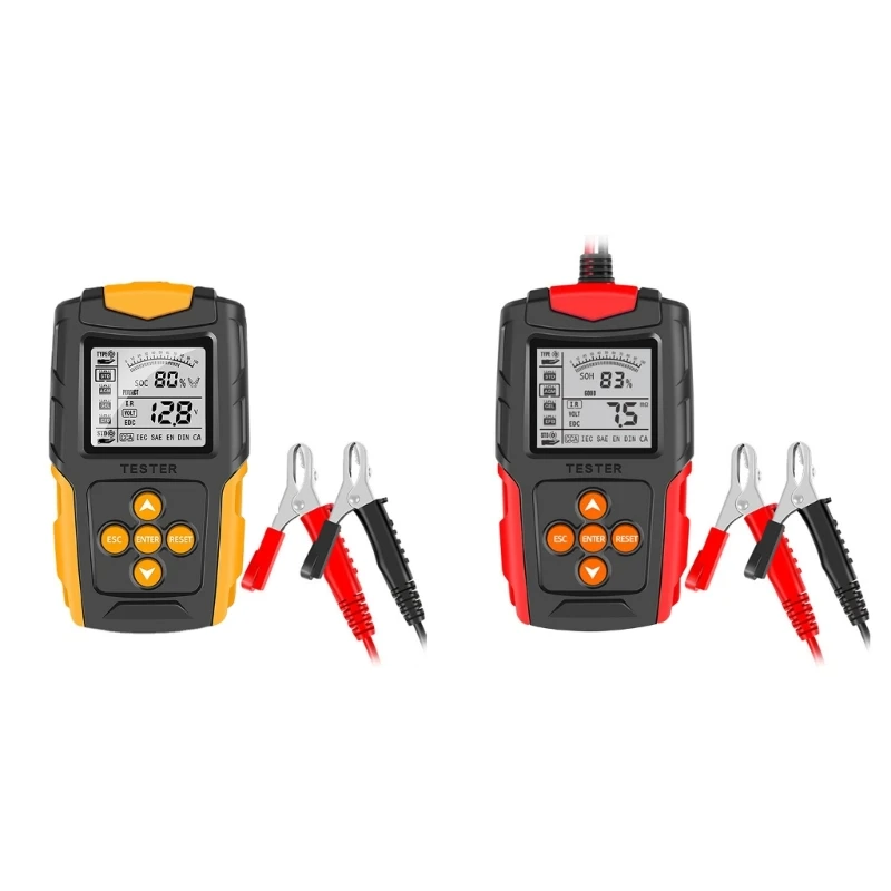 Диагностический инструмент L69A для автомобильного аккумулятора, тестер с ЖК-дисплеем, детектор мощности