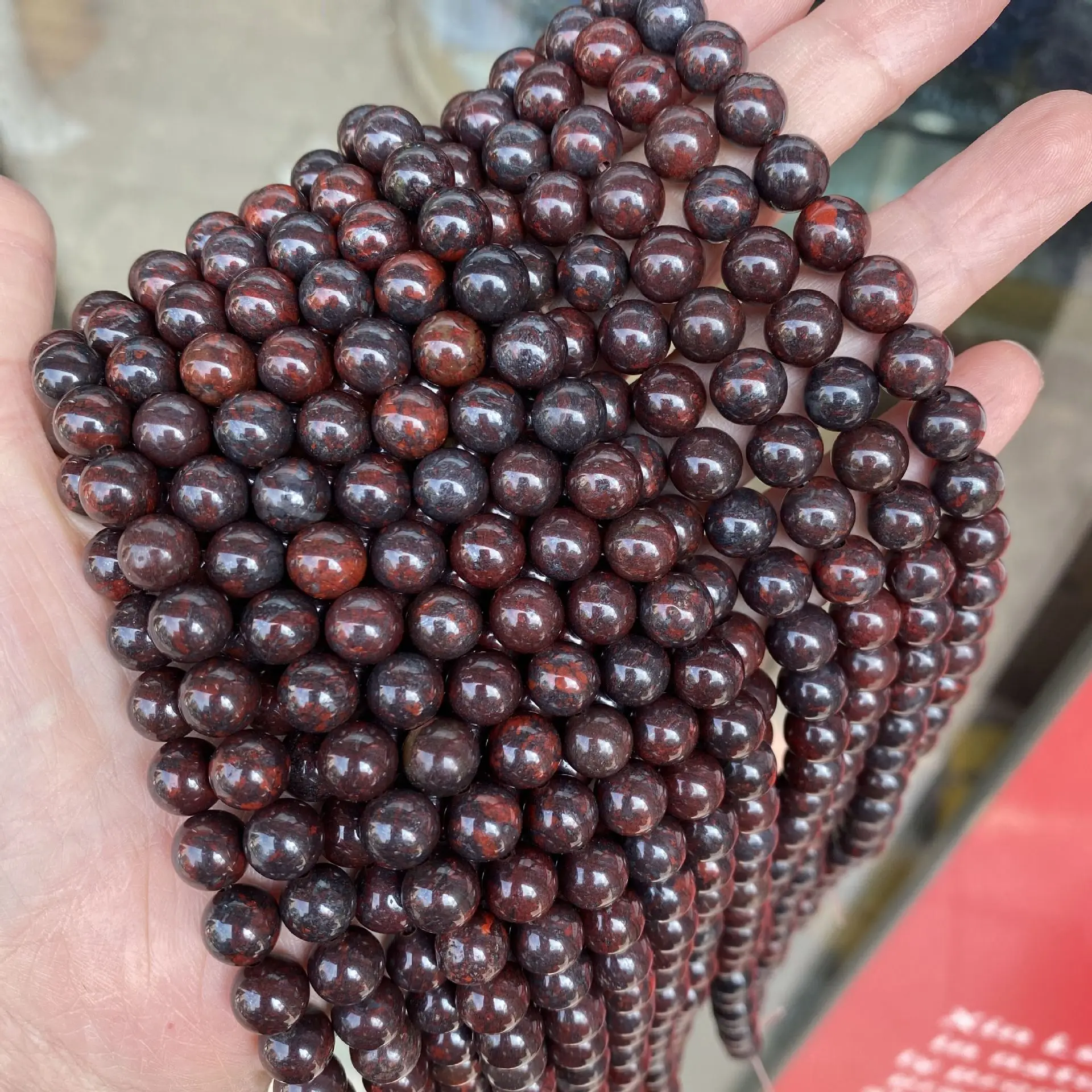 Natural Stone Red Brecciated Jaspers Round Beads 4 6 8 10MM Pick Size For DIY Jewelry Making
Natural Stone Red Brecciated Jaspers Round Beads 4 6 8 10MM Pick Size For DIY Jewelry Making