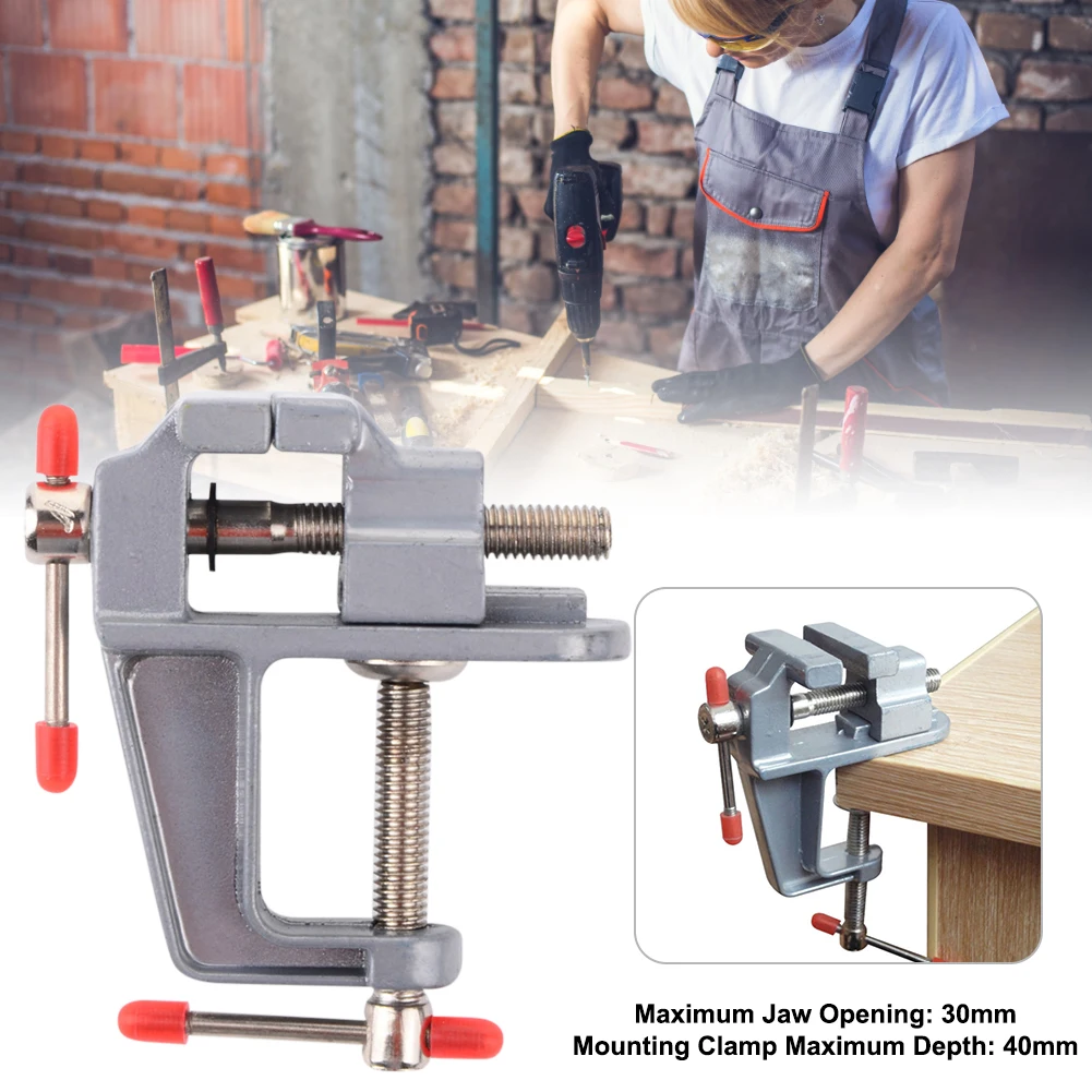 30MM Miniature Aluminum Table Vice For Auxiliary Welding Model Table Bench Vise Mini Tool Vice for DIY Craft Mold Fixed Repair
30MM Miniature Aluminum Table Vice For Auxiliary Welding Model Table Bench Vise Mini Tool Vice for DIY Craft Mold Fixed Repair