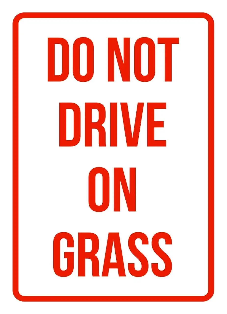 Retro Vintage Bar Metal Sign 12 x 8 Inches Do Not Drive On Grass No Parking (Red) Warning Plaque Art Decor for Garage Home Garde
Retro Vintage Bar Metal Sign 12 x 8 Inches Do Not Drive On Grass No Parking (Red) Warning Plaque Art Decor for Garage Home Garde