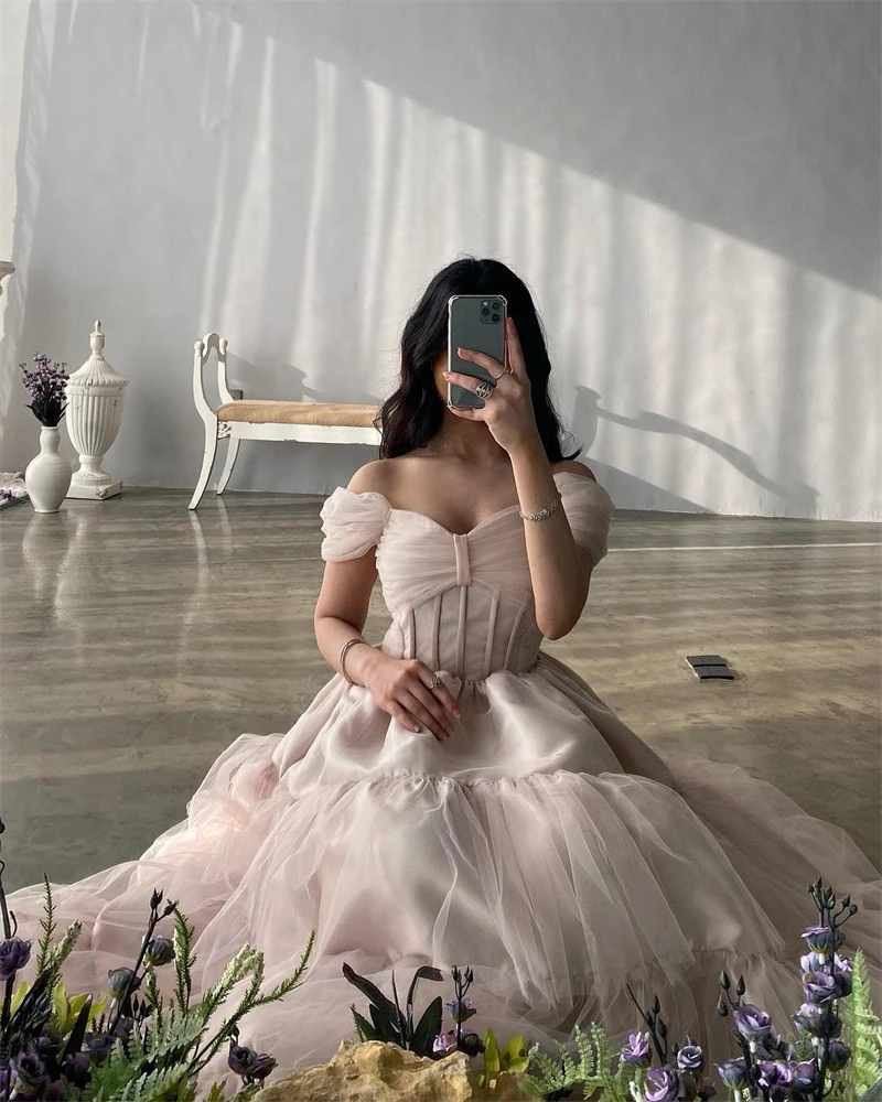 Noble Popular A-Line Off The Shoulder Prom Dress Floor-Length With Short Sleeves Evening Summer Party Dress For Women2023
Noble Popular A-Line Off The Shoulder Prom Dress Floor-Length With Short Sleeves Evening Summer Party Dress For Women2023