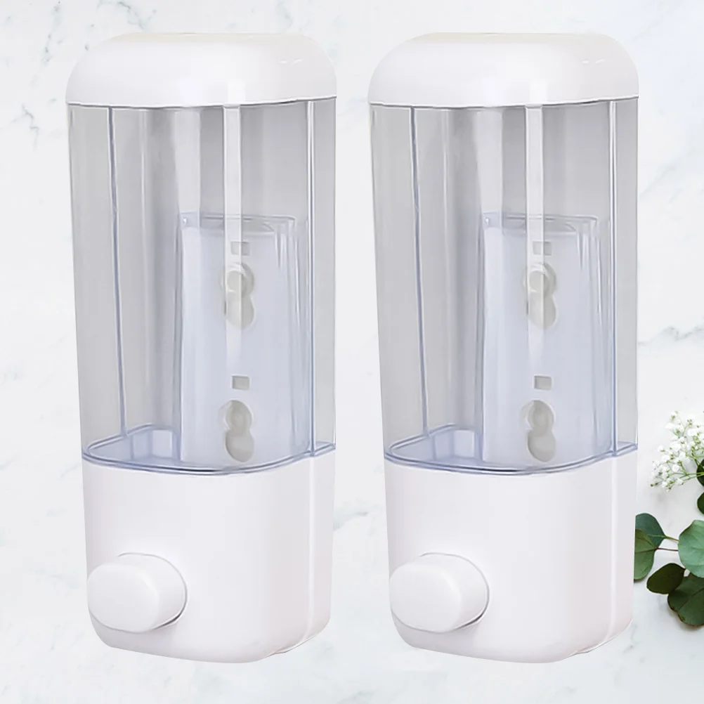 

2 Pcs Automatic Toothpaste Dispenser Wall Mounted Shampoo Pump Hanging Container Bathroom accessories Soap