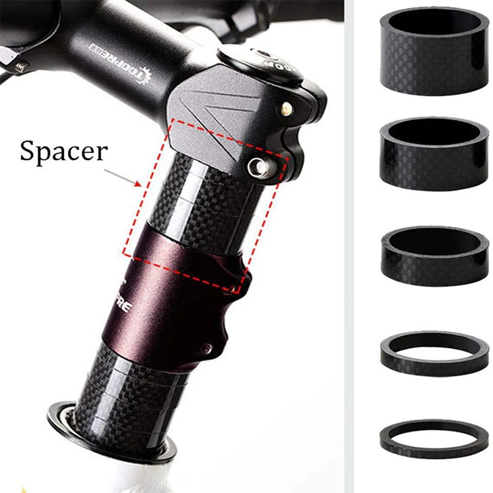 5-Piece Carbon Fiber Headphone Spacer Set Easy Installation Smooth Surface Lightweight MTB Road Bike Accessories For 28.6mm Fork
5-Piece Carbon Fiber Headphone Spacer Set Easy Installation Smooth Surface Lightweight MTB Road Bike Accessories For 28.6mm Fork