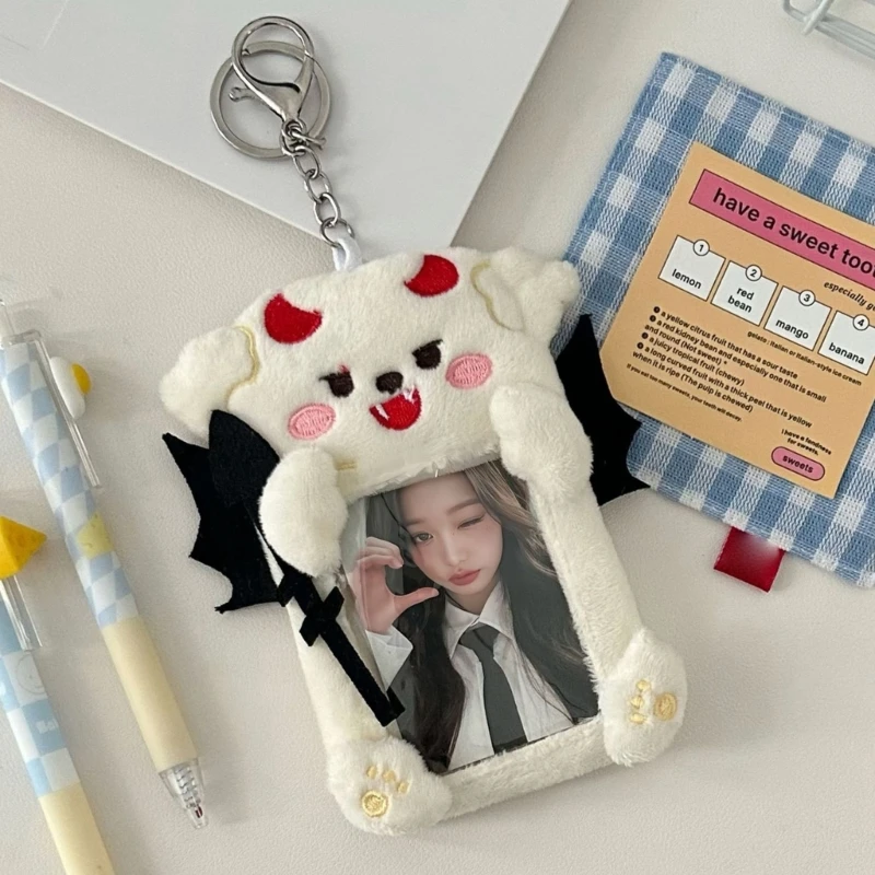 Badge Holder Devil/Angel Plush Photo Card Holder Bus Card Student Card Holder for Offices School Bus Passes Photo Sleeve 
Badge Holder Devil/Angel Plush Photo Card Holder Bus Card Student Card Holder for Offices School Bus Passes Photo Sleeve