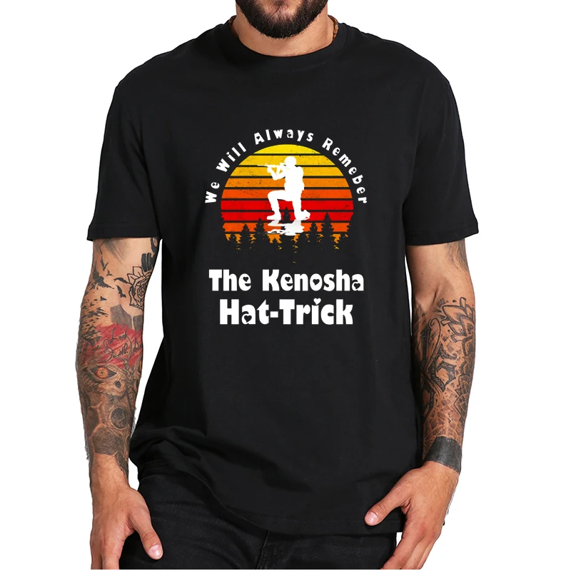 Kyle Rittenhouse We will Always Remember The Kenosha T-Shirt Retro Design Casual Men's Camiseta Tops Tee 100% Cotton
Kyle Rittenhouse We will Always Remember The Kenosha T-Shirt Retro Design Casual Men's Camiseta Tops Tee 100% Cotton